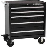 Hilka Professional 5 Drawer Rollaway Tool Cabinet - Black