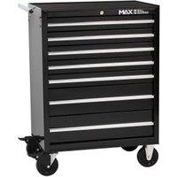 Hilka Professional 7 Drawer Rollaway Tool Cabinet - Black