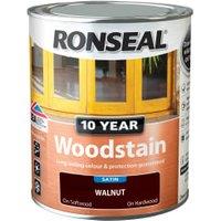 Ronseal 10 Year Woodstain - Walnut - 750ml