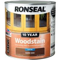 Ronseal 10 Year Woodstain - Dark Oak - 2.5L