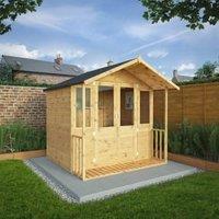 Mercia Traditional Double Door Summerhouse including Veranda - 7 x 7ft