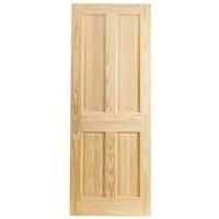Wickes Skipton Clear Pine 4 Panel FD30 Internal Fire Door - 1981 x 762mm
