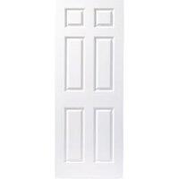 Wickes Lincoln White Grained Moulded 6 Panel FD30 Internal Fire Door - 1981 x 686mm