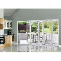 JCI Slimline White Bi-Fold Door Set - 3590mm