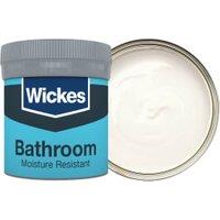 Wickes Bathroom Soft Sheen Emulsion Paint Tester Pot - Pure Cotton No.110 - 50ml