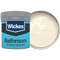 Wickes Bathroom Soft Sheen Emulsion Paint Tester Pot - Ivory No.400 - 50ml