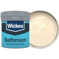Wickes Bathroom Soft Sheen Emulsion Paint Tester Pot - Magnolia No.310 - 50ml