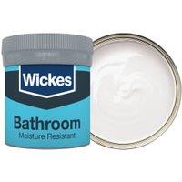 Wickes Bathroom Soft Sheen Emulsion Paint Tester Pot - Powder Grey No. 140 - 50ml