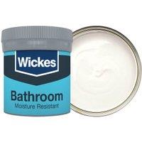 Wickes Bathroom Soft Sheen Emulsion Paint Tester Pot - Frosted White No.135 - 50ml