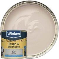 Wickes Tough & Washable Matt Emulsion Paint - Chalk White No.130 - 2.5L