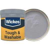 Wickes Tough & Washable Matt Emulsion Paint Tester Pot - Pewter No.220 - 50ml