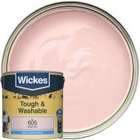 Wickes Tough & Washable Matt Emulsion Paint - Poetic Pink No.605 - 2.5L