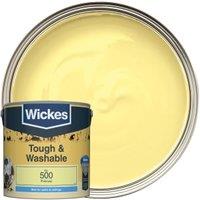 Wickes Tough & Washable Matt Emulsion Paint - Primrose No.500 - 2.5L