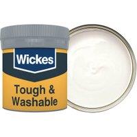 Wickes Tough & Washable Matt Emulsion Paint Tester Pot - Frosted White No.135 - 50ml