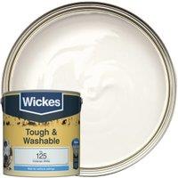 Wickes Tough & Washable Matt Emulsion Paint - Victorian White No.125 - 2.5L