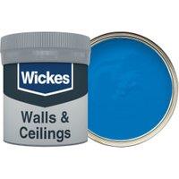 Wickes Vinyl Matt Emulsion Paint Tester Pot - Brilliant Blue No.955 - 50ml