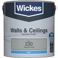 Wickes Vinyl Matt Emulsion Paint - Shadow Grey No.230 - 2.5L