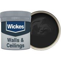 Wickes Vinyl Matt Emulsion Paint Tester Pot - Midnight Black No.255 - 50ml
