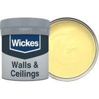 Wickes Vinyl Matt Emulsion Paint Tester Pot - Primrose No.500 - 50ml