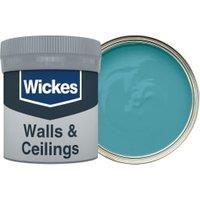 Wickes Vinyl Matt Emulsion Paint Tester Pot - Teal No.940 - 50ml