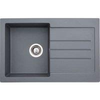Abode Xcite 1 Bowl Granite Kitchen Sink - Grey