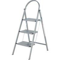 Werner 3 Step Grey Step Stool