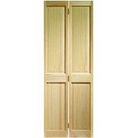Wickes Skipton Clear Pine 4 Panel Internal Bi-Fold Door - 1981 x 762mm