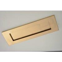 Wickes Brass Letter Plate - 100 x 300mm