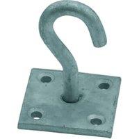 Wickes Galvanised Hook On Plate - 50 x 50mm