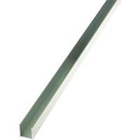 Rothley Multi-Purpose Square Rail Raw Aluminium 19.5mm x 19.5mm x 1000mm x 1.5mm