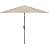 Sturdi Aluminium 2.5m Round Garden Parasol - Natural