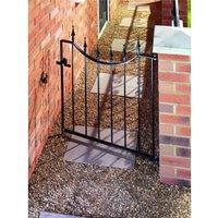 Wickes Windsor Black Steel Gate - 914 x 925 mm