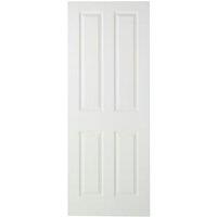 Wickes Chester White Smooth Moulded 4 Panel FD30 Internal Fire Door - 1981 x 762mm