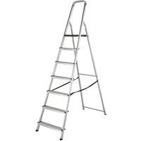 Werner High Handrail 7 Tread Aluminium Stepladder