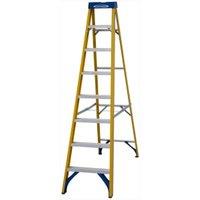 Werner 8 Tread Fibreglass Swingback Stepladder