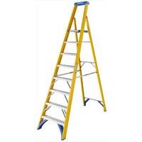 Werner 8 Tread Fibreglass Platform Stepladder