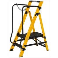 Werner Megastep 2 Tread Fibreglass Platform Stepladder