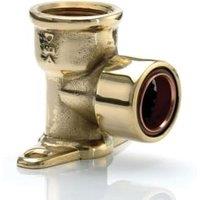 Primaflow Copper Push-Fit Wall Plate Elbow - 15mm x 1/2in