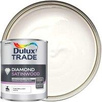 Dulux Trade Diamond Satinwood Paint - Pure Brilliant White - 1L