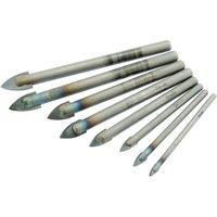 Wickes 8 Piece Glass & Tile Drill Bit Set