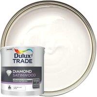 Dulux Trade Diamond Satinwood Paint - Pure Brilliant White - 2.5L