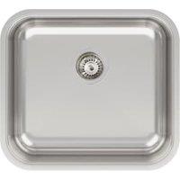 Abode Melbourne 1 Bowl Kitchen Sink - Stainless Steel
