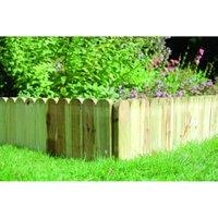 Forest Garden Dome Top Timber Border Edging - 230 x 1000mm