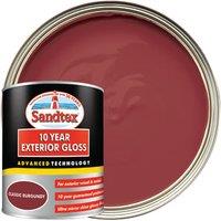 Sandtex 10 Year Exterior Gloss Paint - Classic Burgundy - 750ml