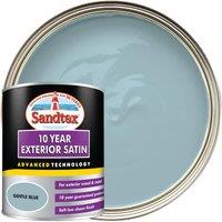 Sandtex 10 Year Exterior Satin Paint - Gentle Blue - 750ml