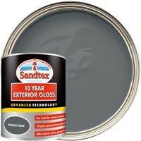 Sandtex 10 Year Exterior Gloss Paint - Smoky Grey - 750ml