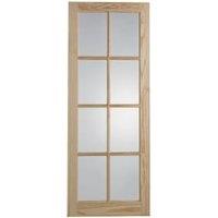 Wickes Newland 8 Lite Glazed Clear Pine Internal Door - 1981 x 762mm