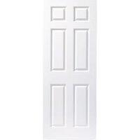 Wickes Lincoln White Grained Moulded 6 Panel Internal Door - 2032 x 813mm