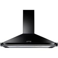 Rangemaster 110cm Classic Chimney Cooker Hood - Black & Chrome