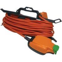 Masterplug 13A Weatherproof Garden Tidy Extension Lead - 15m